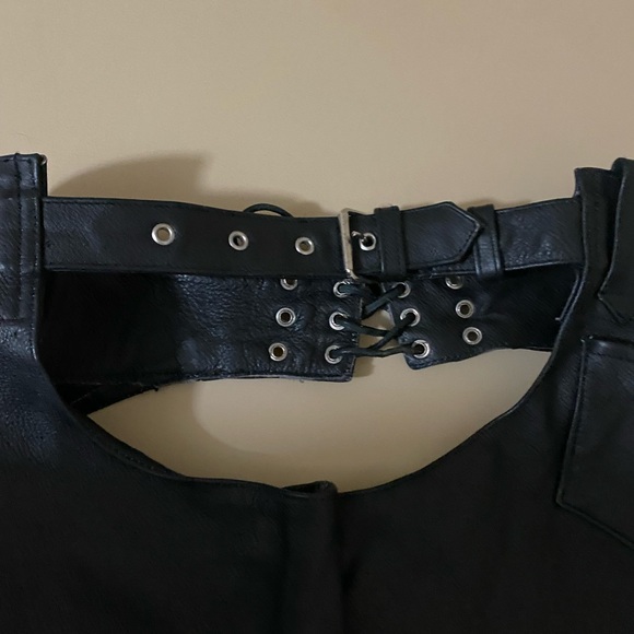 Motorcycle Leather Chaps by UNIK - Picture 4 of 13